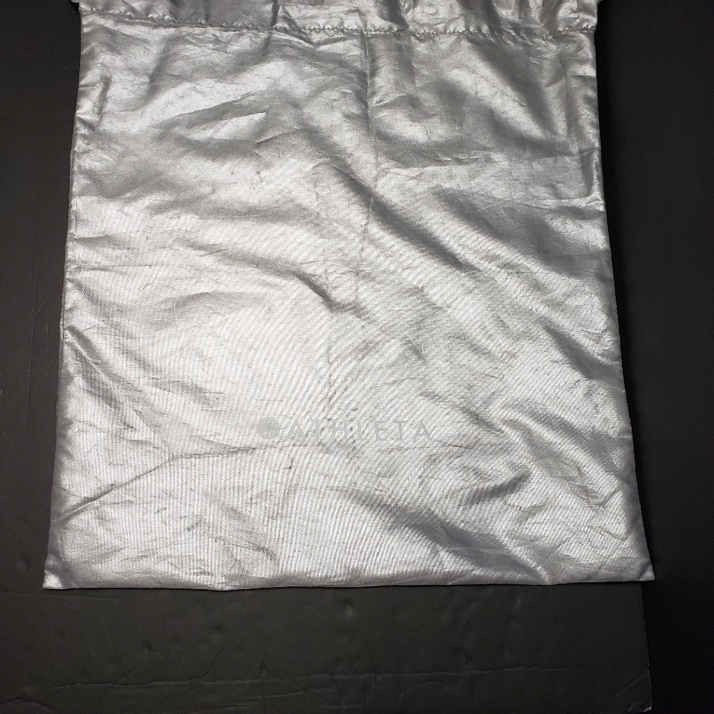 ATHLETA Silver Drawstring Dust Bag